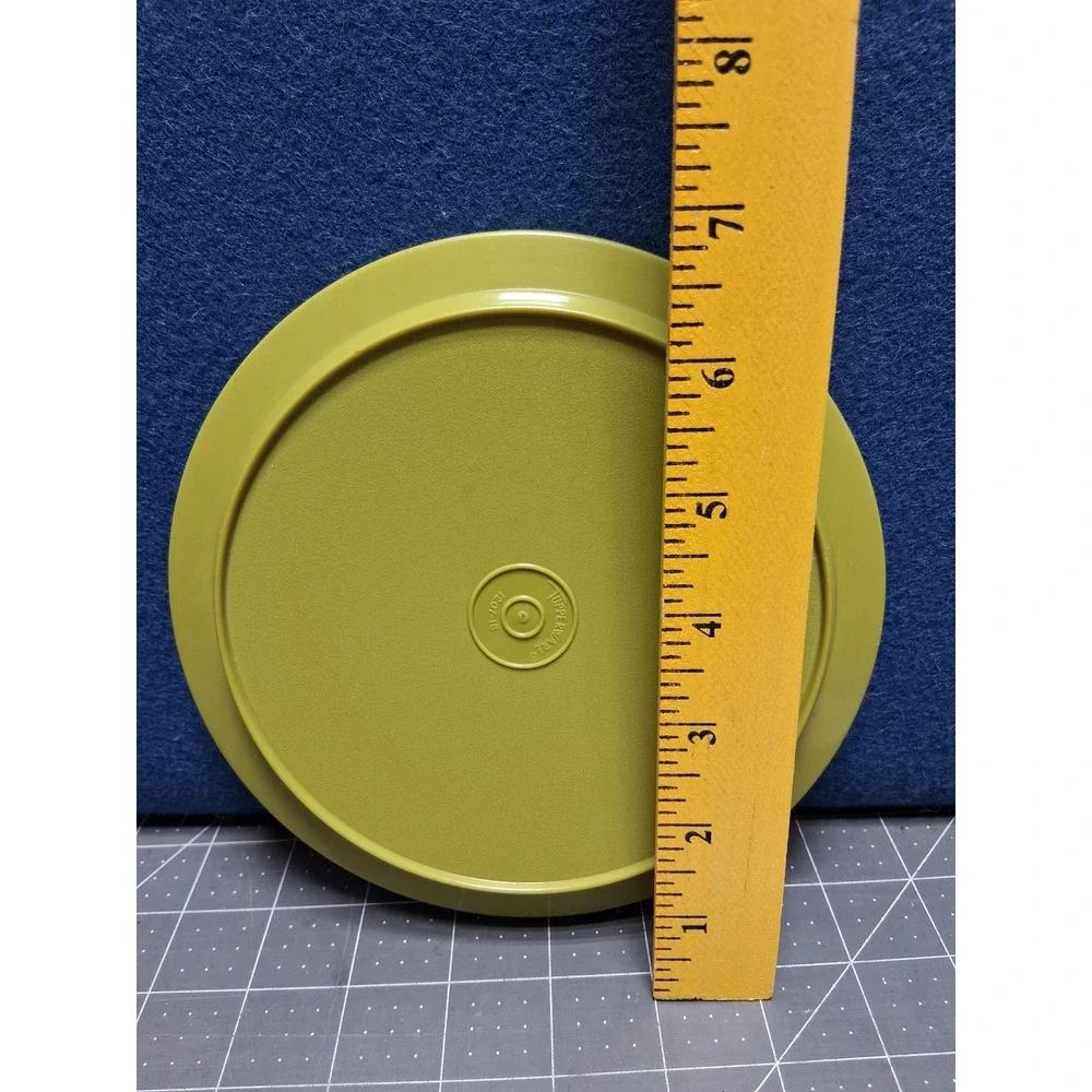 Tupperware Replacement Lid Avocado Green 1207 18 Vintage Round Seal